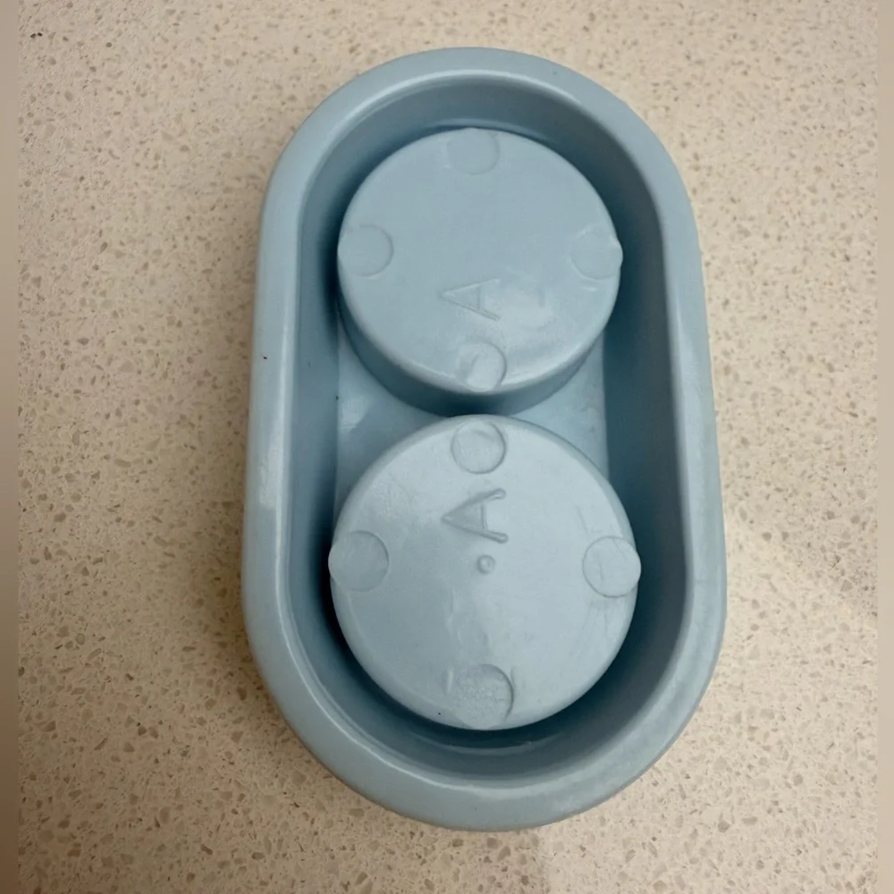Vintage Playskool Victorian Dollhouse Blue Dog Dish 1990s